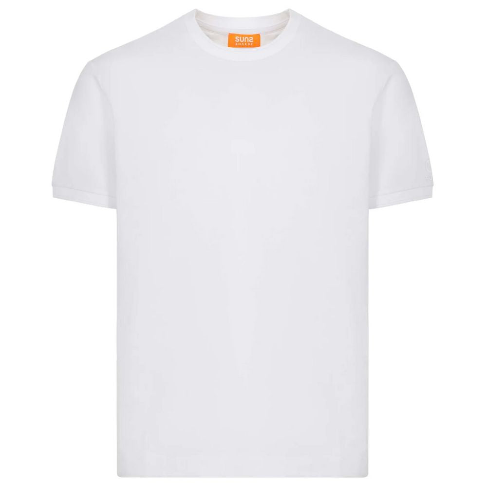 Suns White Cotton T-Shirt - Effortless Luxury Essential