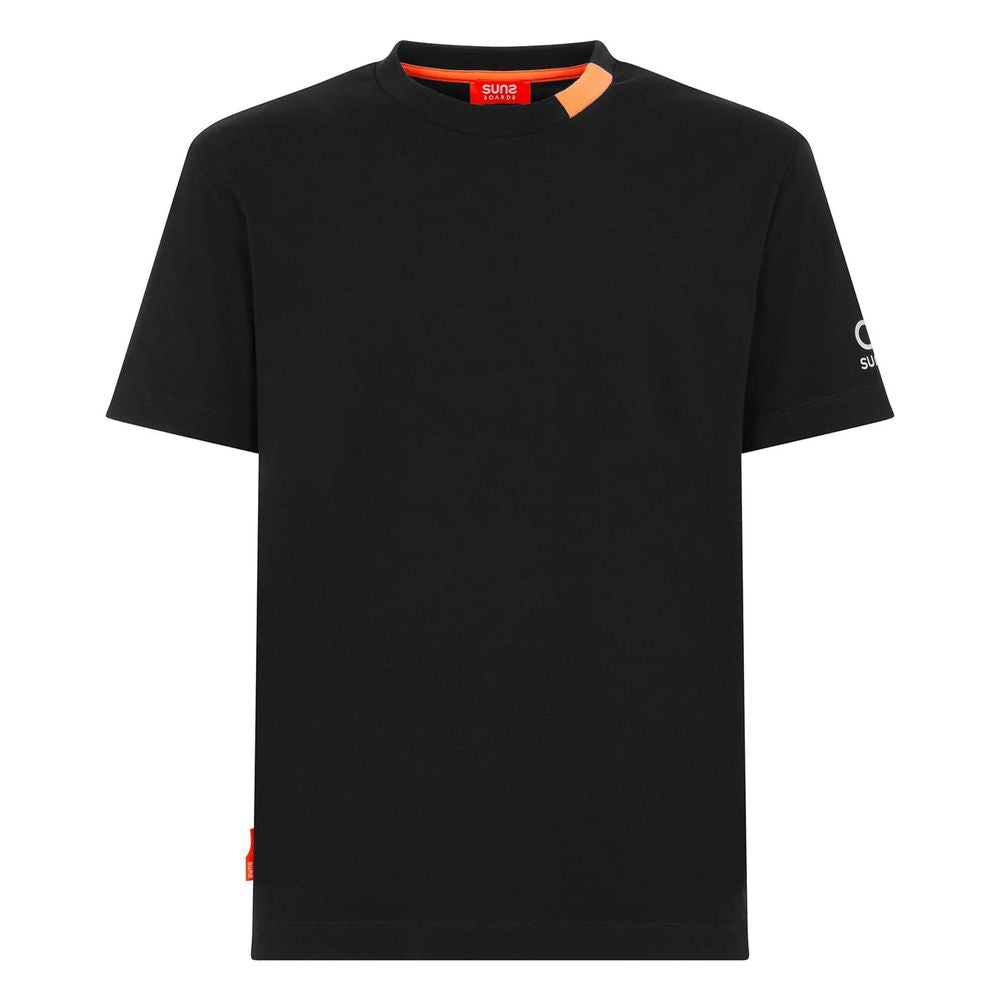 Suns Black Cotton T-Shirt for Elevated Everyday Style