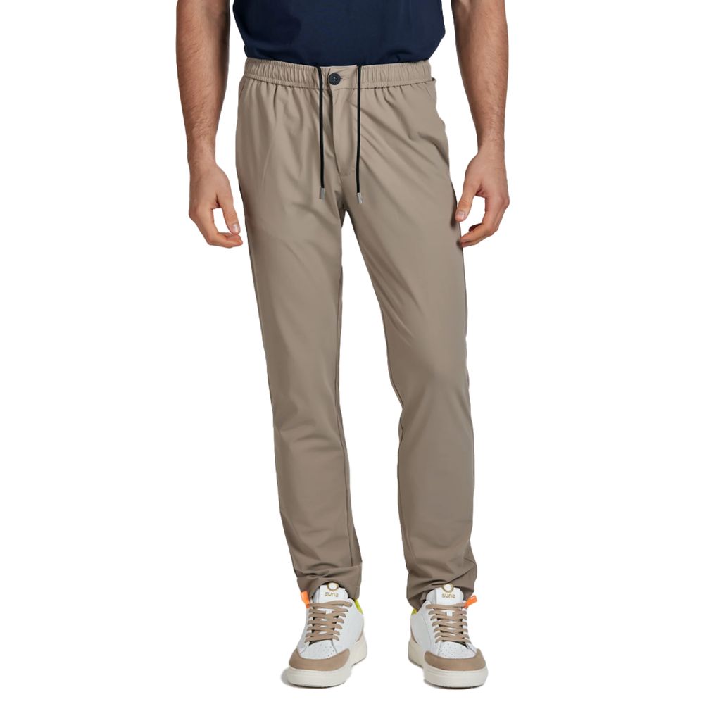 Suns Beige Nylon Jeans & Pant for Effortless Elegance