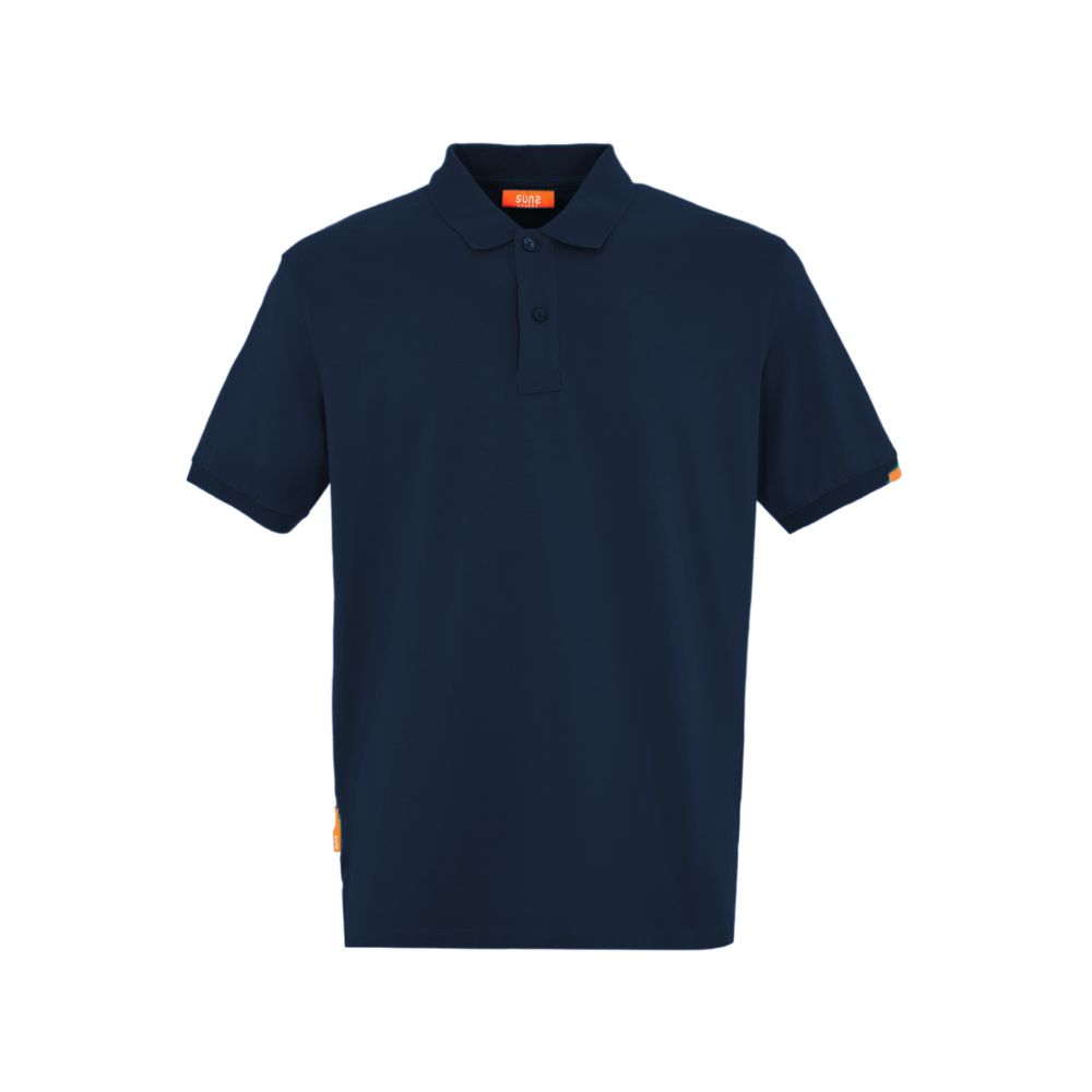 Suns Blue Cotton Polo Shirt - Effortless Luxury Redefined