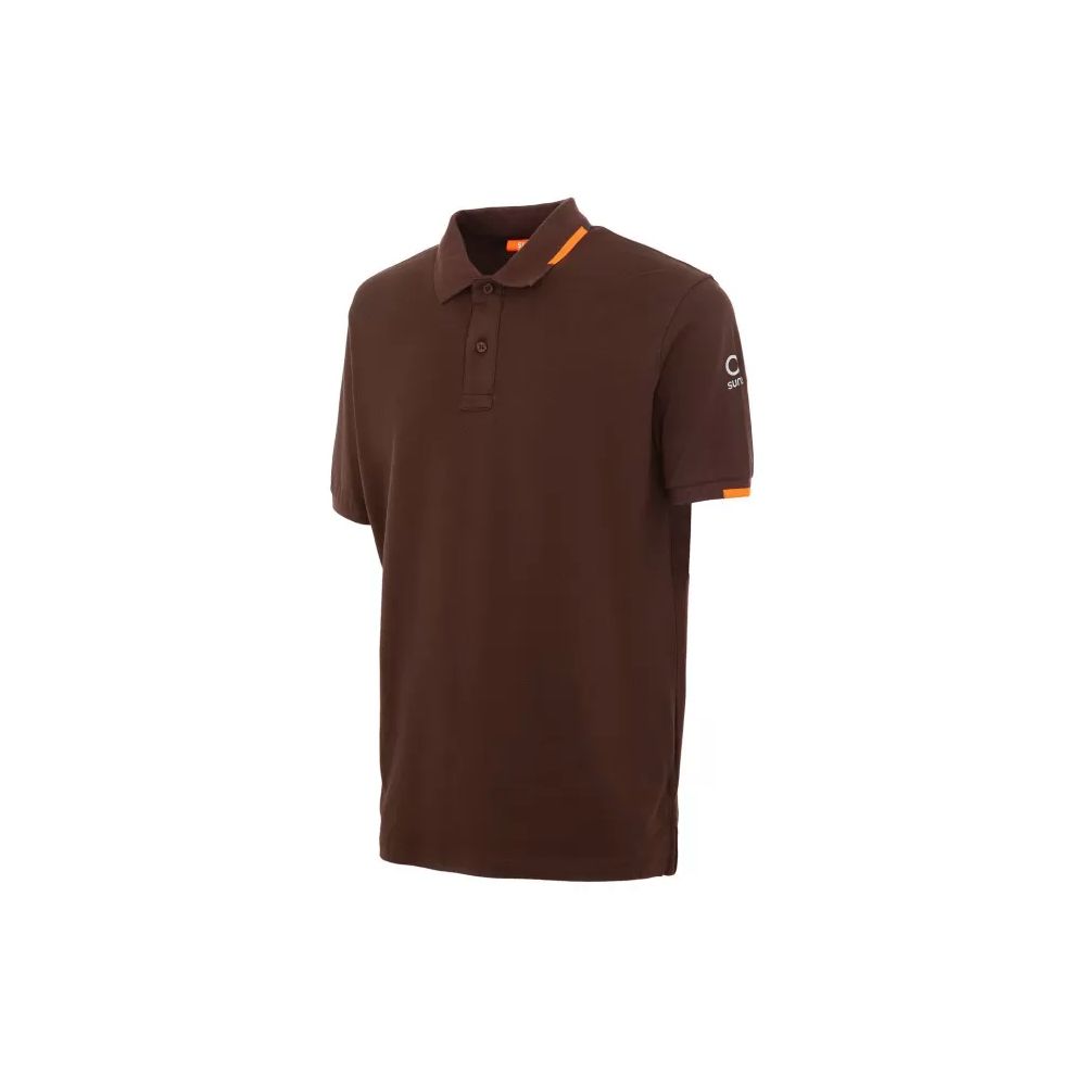 Suns Brown Cotton Polo Shirt - Timeless Elegance Redefined
