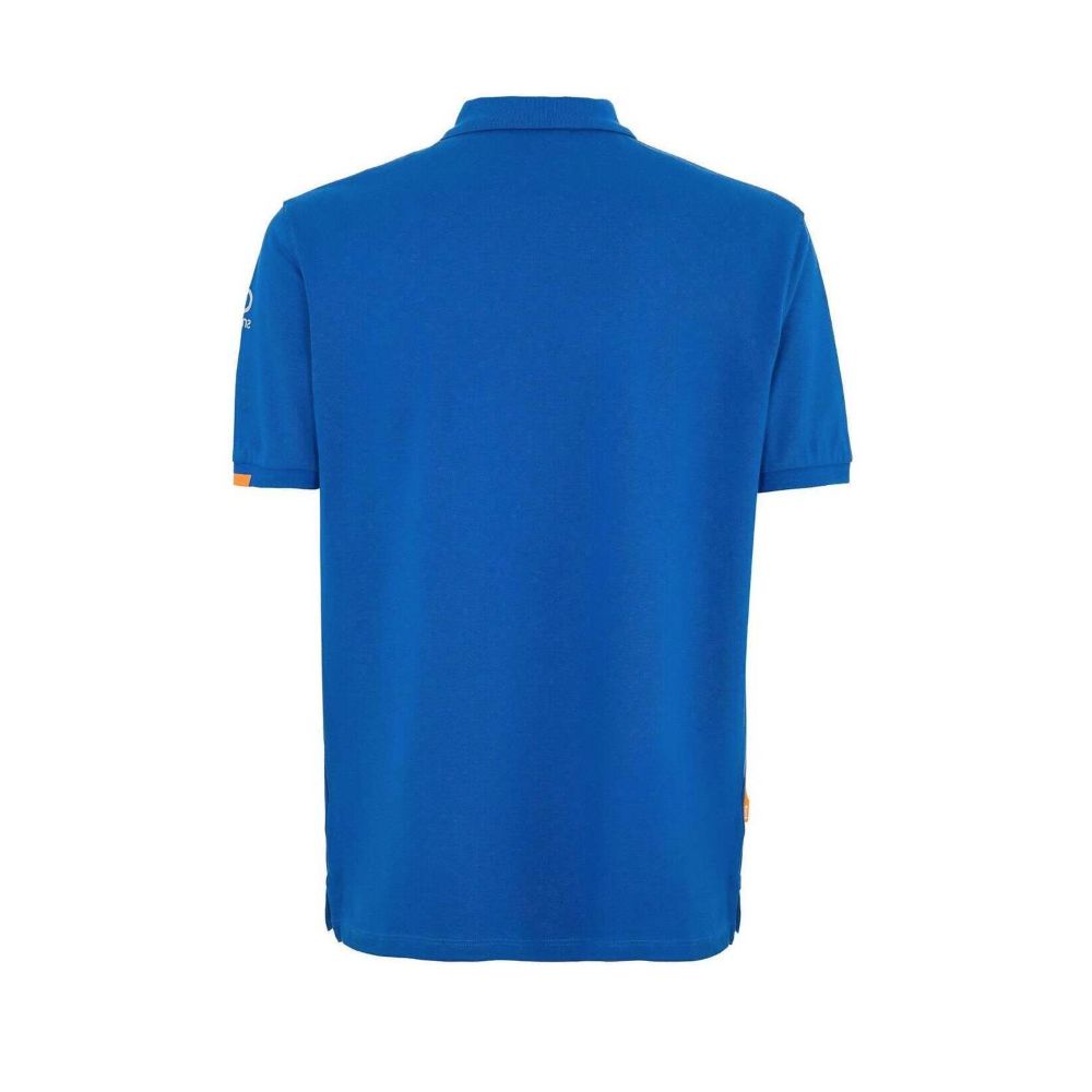 Suns Blue Cotton Polo Shirt for Effortless Sophistication