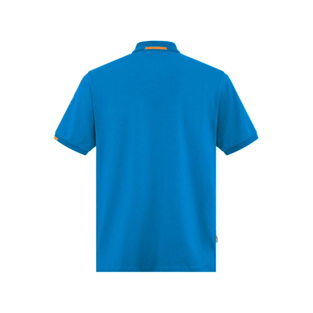 Suns Light Blue Cotton Polo Shirt for Elevated Style
