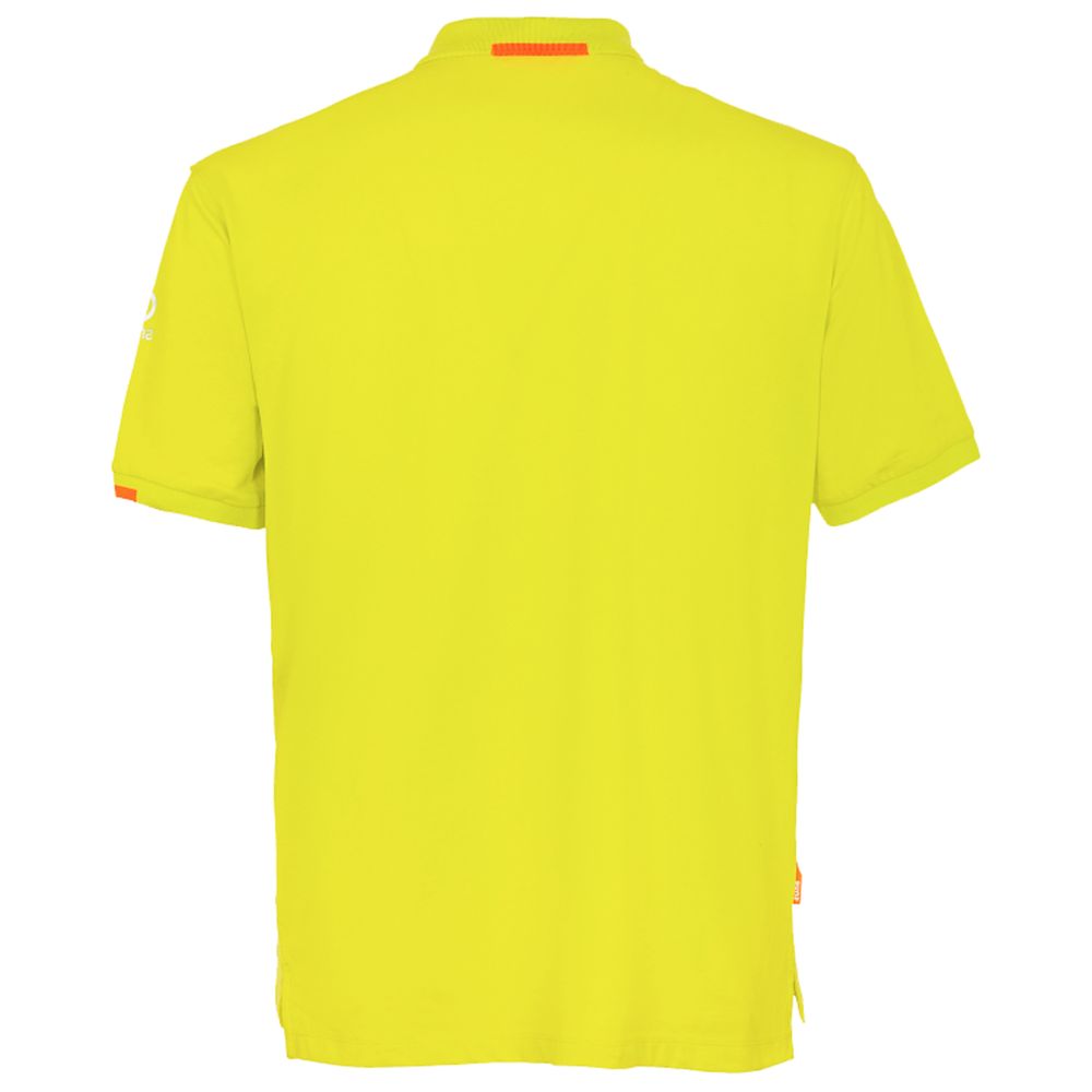 Suns Yellow Cotton Polo Shirt for Refined Casual Elegance