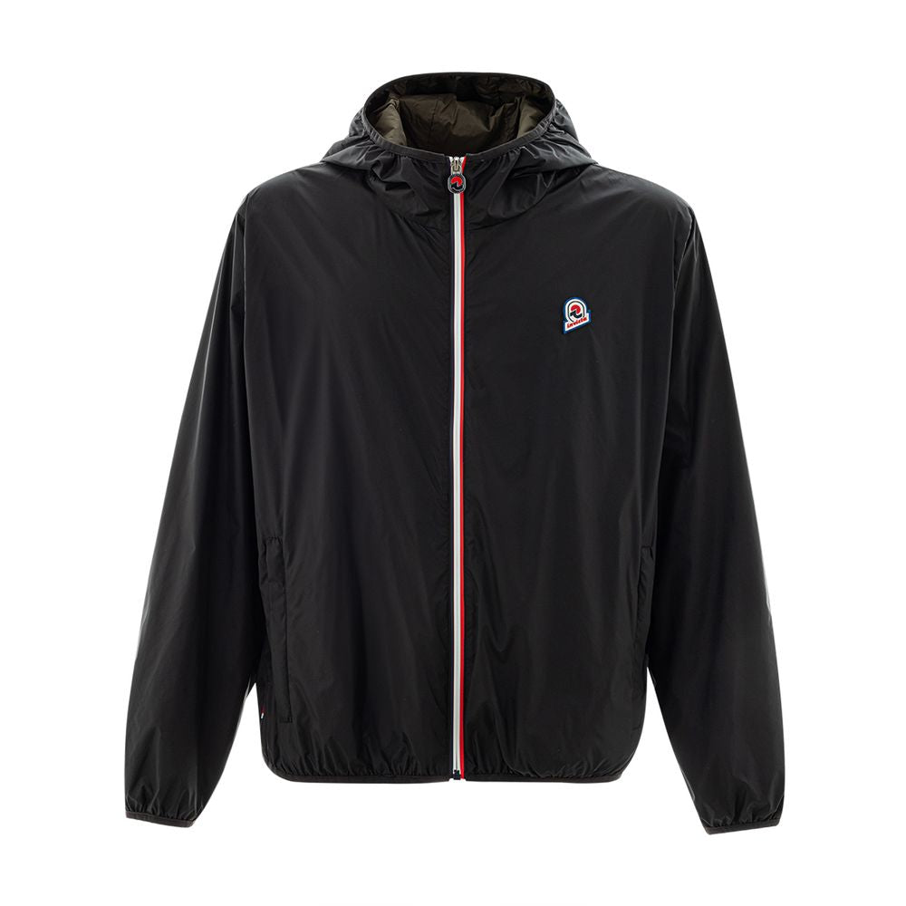 Invicta Black Technical Fabric Jacket with Refined Craftsmanship