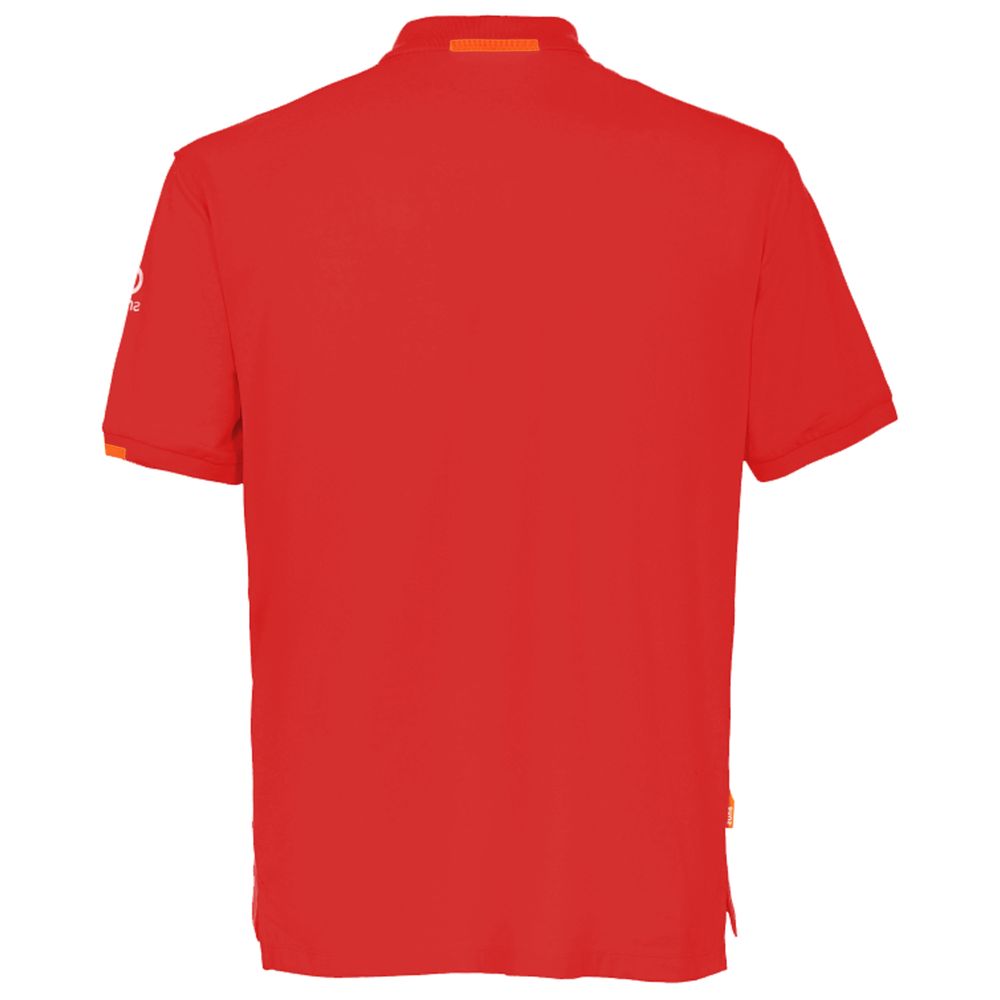 Suns Red Cotton Polo Shirt - Elevate Your Casual Elegance