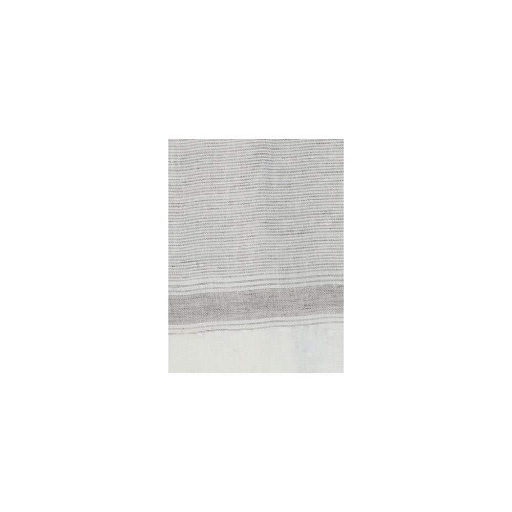 Brunello Cucinelli Grey Cotton Scarf - Timeless Luxury Accessory