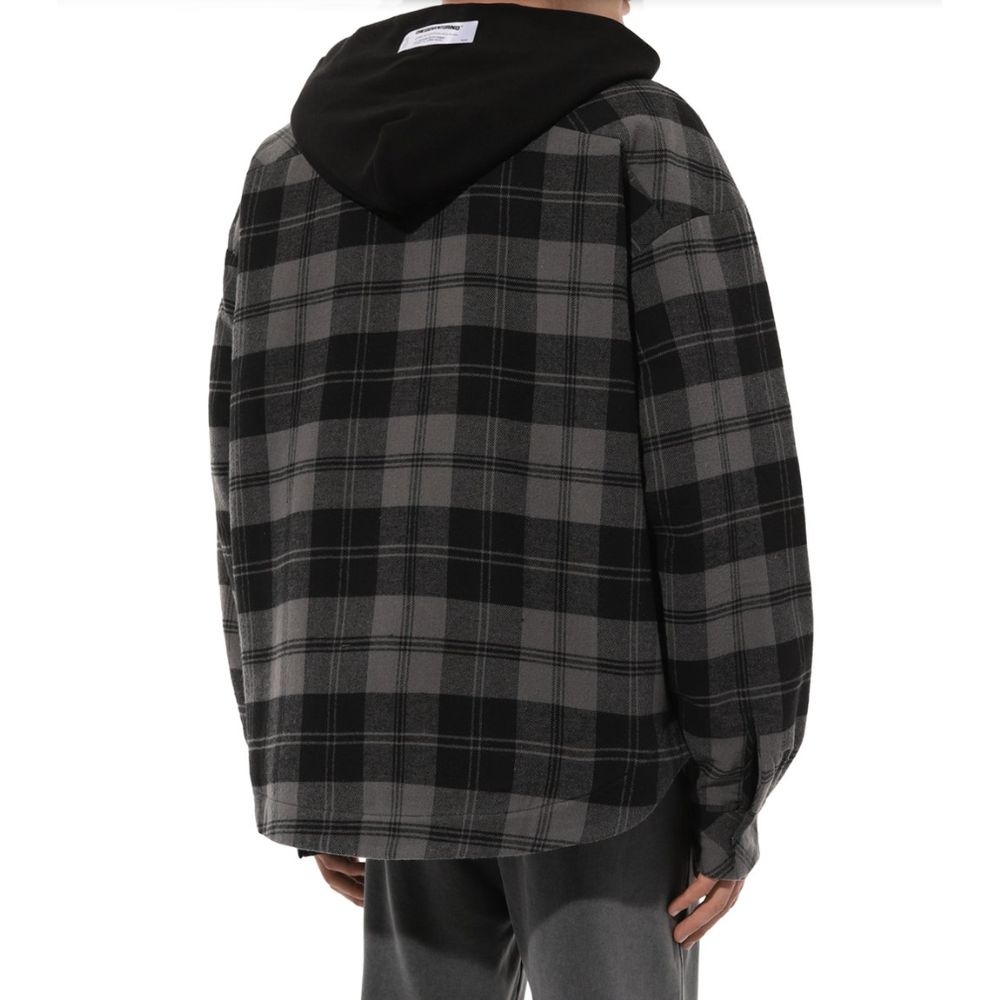 Diego Venturino Gray Cotton Jacket for Contemporary Elegance