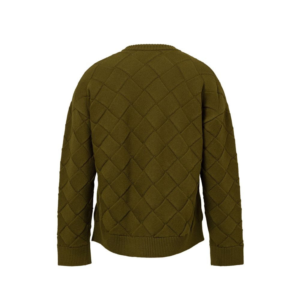 Bottega Veneta Green Wool Sweater for Elevated Style