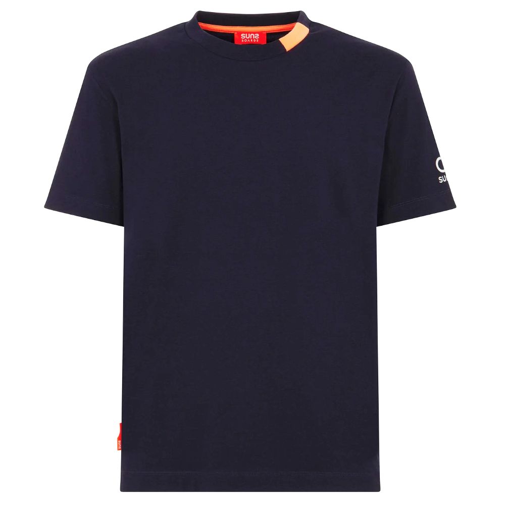 Suns Blue Cotton T-Shirt for Elevated Everyday Style