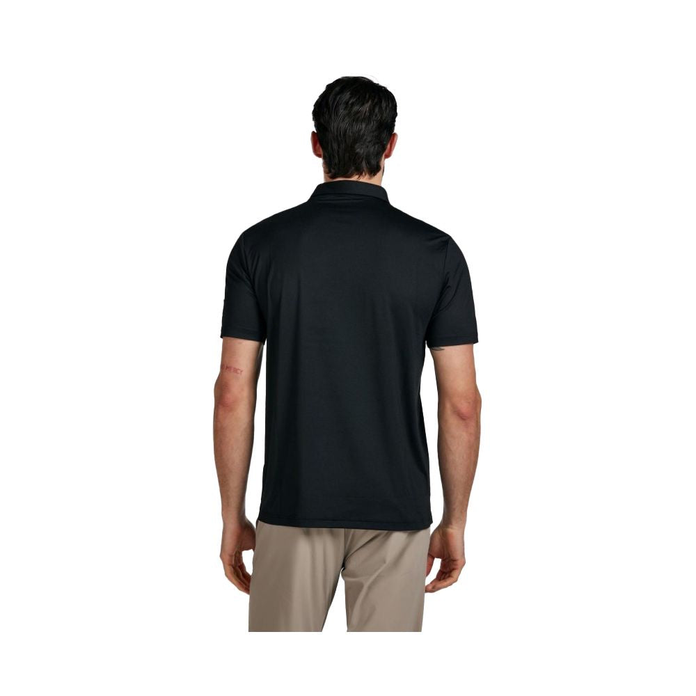 Suns Black Elastane Polo Shirt for Elevated Casual Style