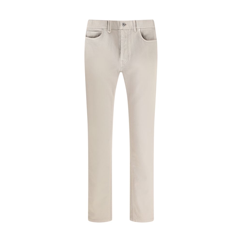 Brioni Blue Cotton Jeans for Elevated Everyday Elegance