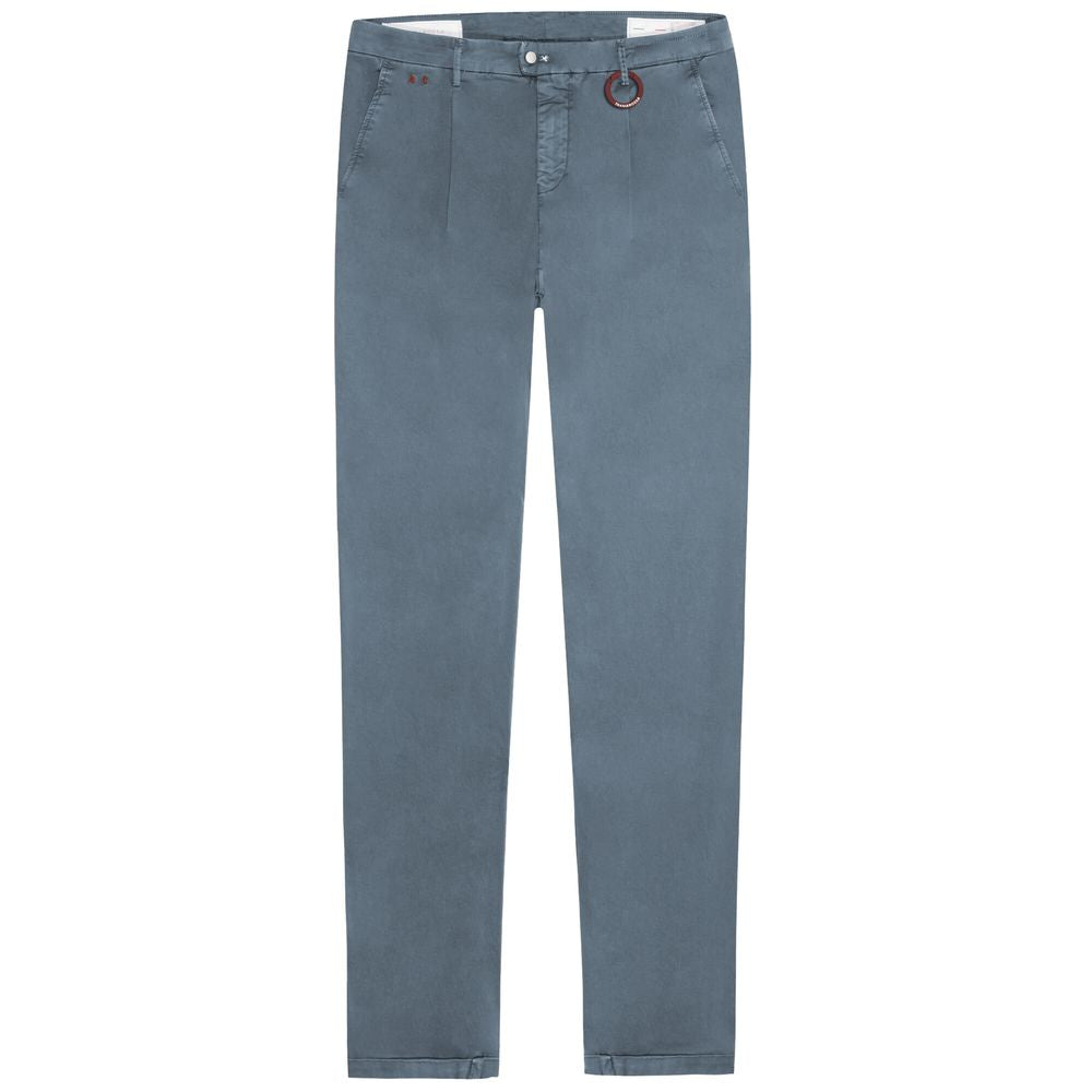 Tramarossa Light Blue Stretch Cotton Jeans for Elevated Style