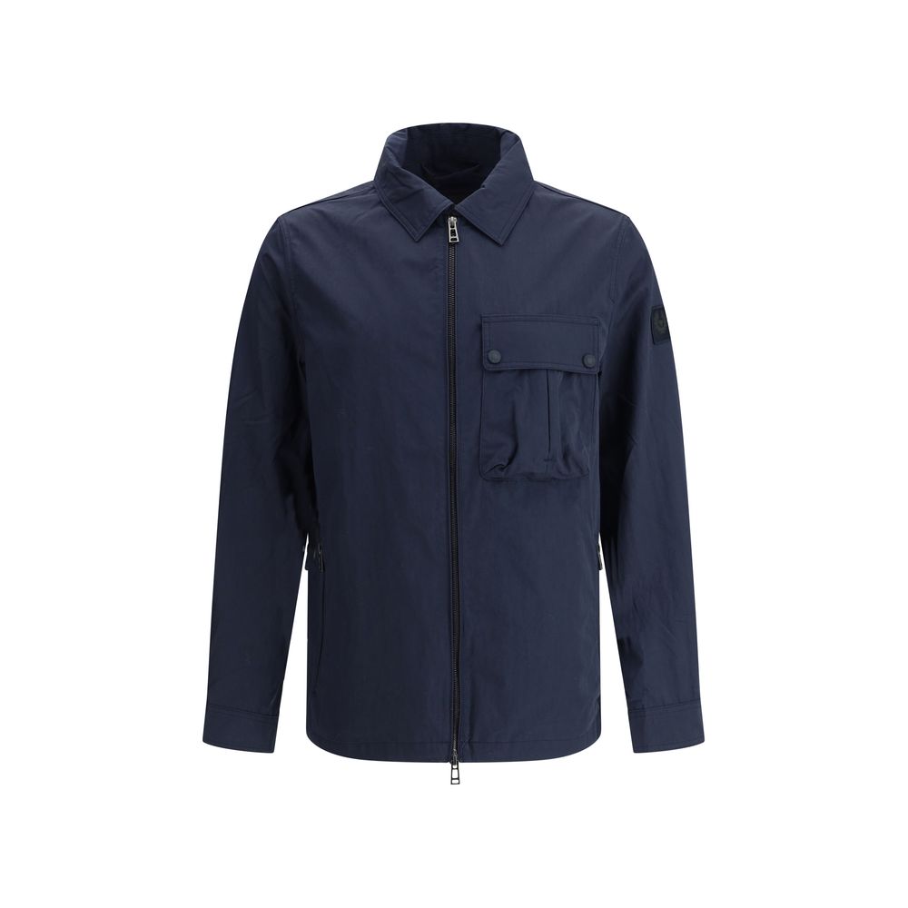 Belstaff Black Leather Drome Jacket for Effortless Contemporary Style