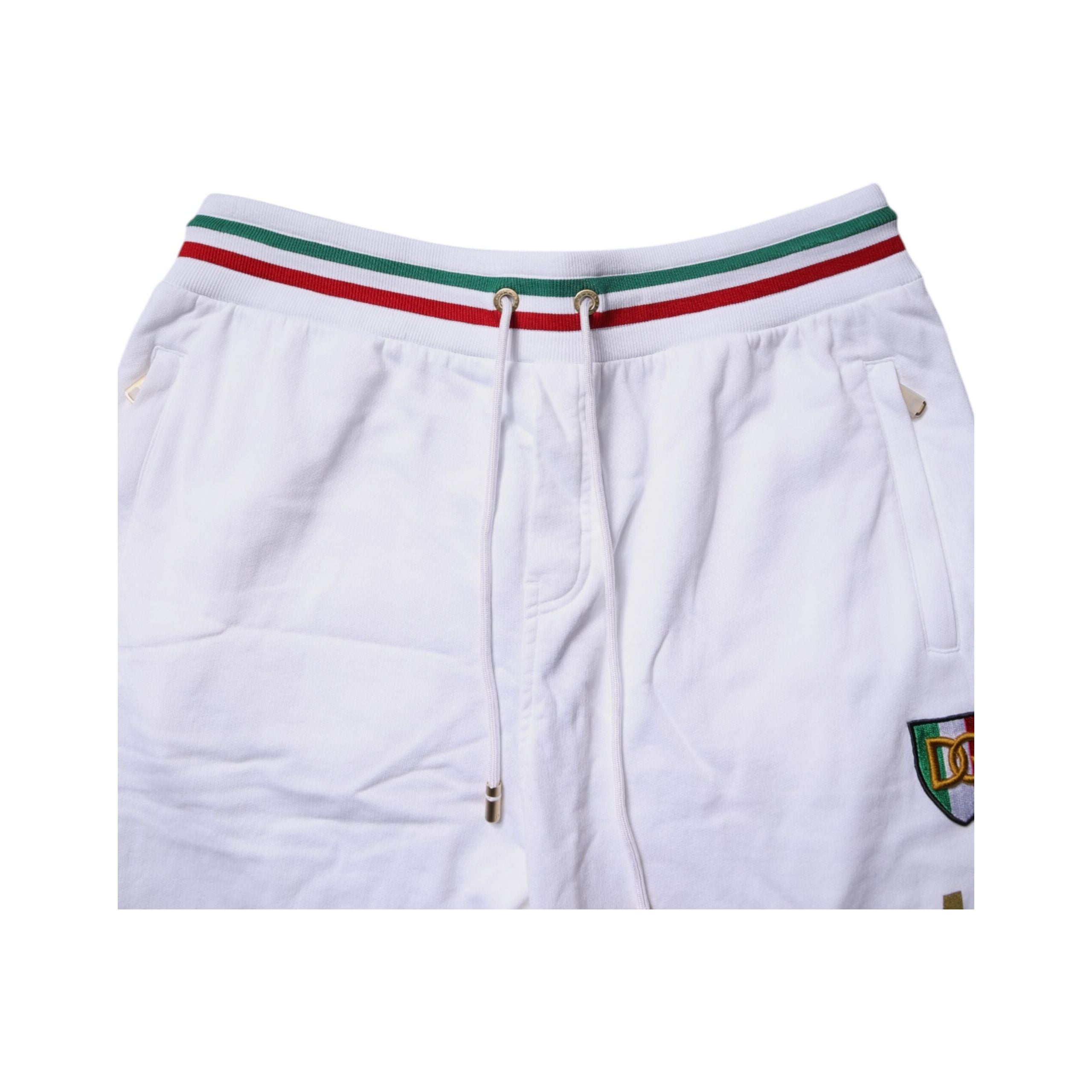 Dolce & Gabbana White Italia Cotton Jogger Sweatpants Pants