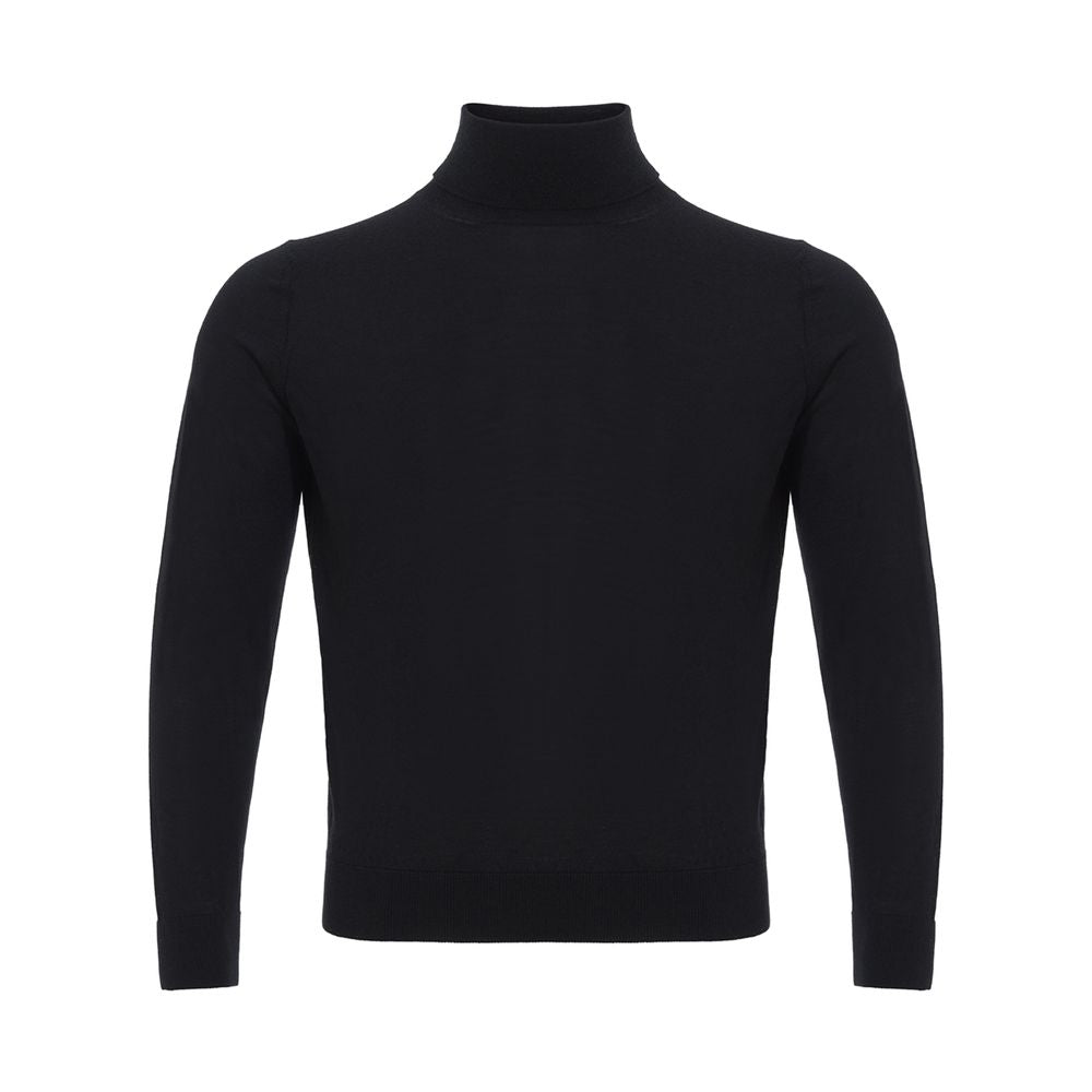 Colombo Black Cashmere Luxury Sweater for Sophistication