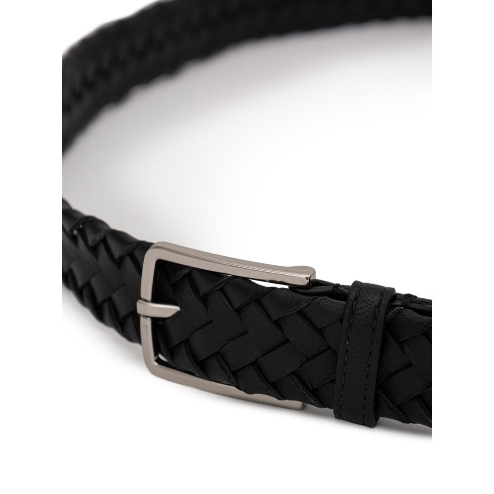 Bottega Veneta Black Leather Belt - Timeless Luxury Accessory