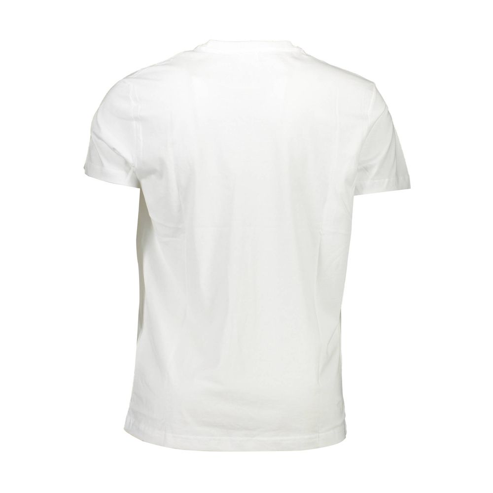 Diesel White Cotton T-Shirt for Effortless Elegance