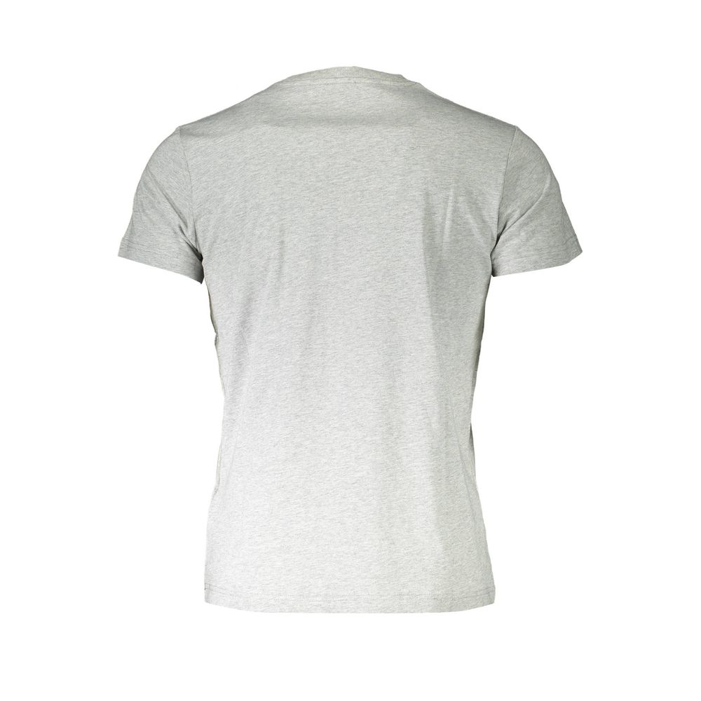 Diesel Gray Cotton T-Shirt for Elevated Everyday Style