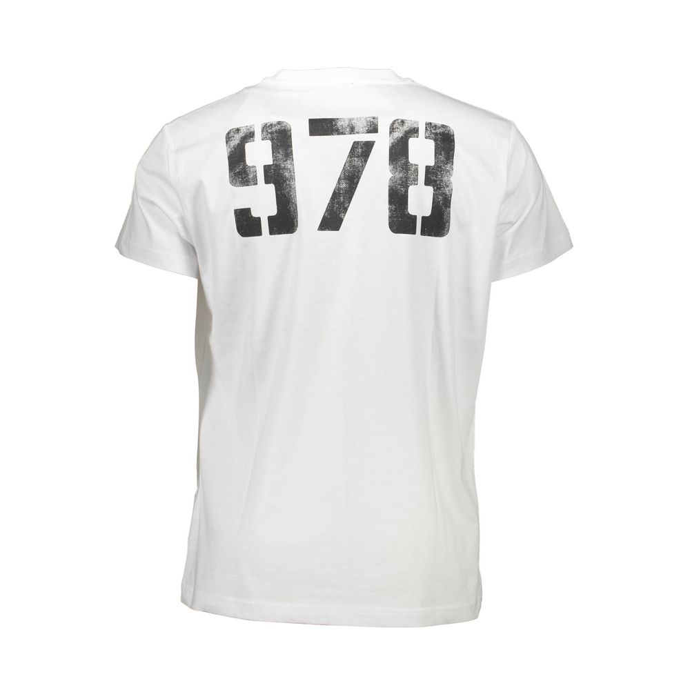 Diesel White Cotton T-Shirt for Elevated Style