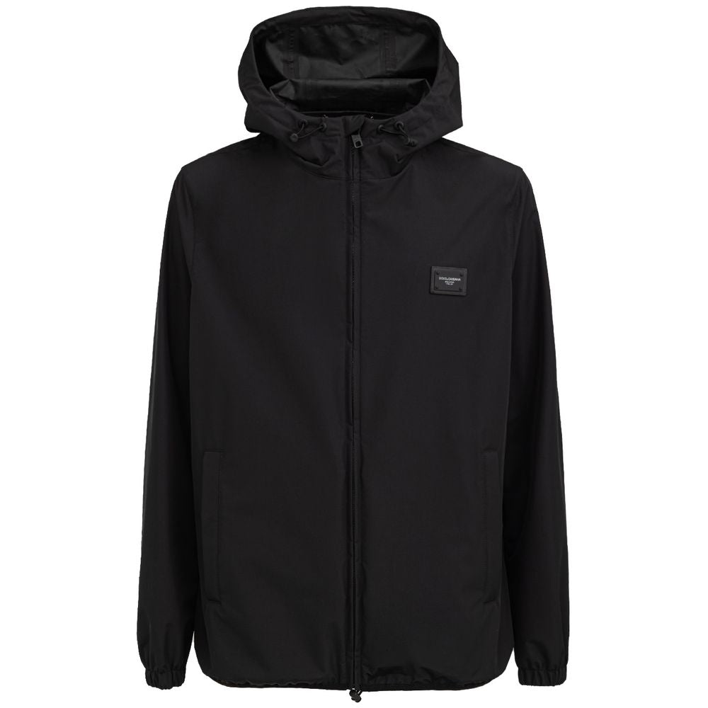 Dolce & Gabbana Black Wool Jacket of Timeless Elegance