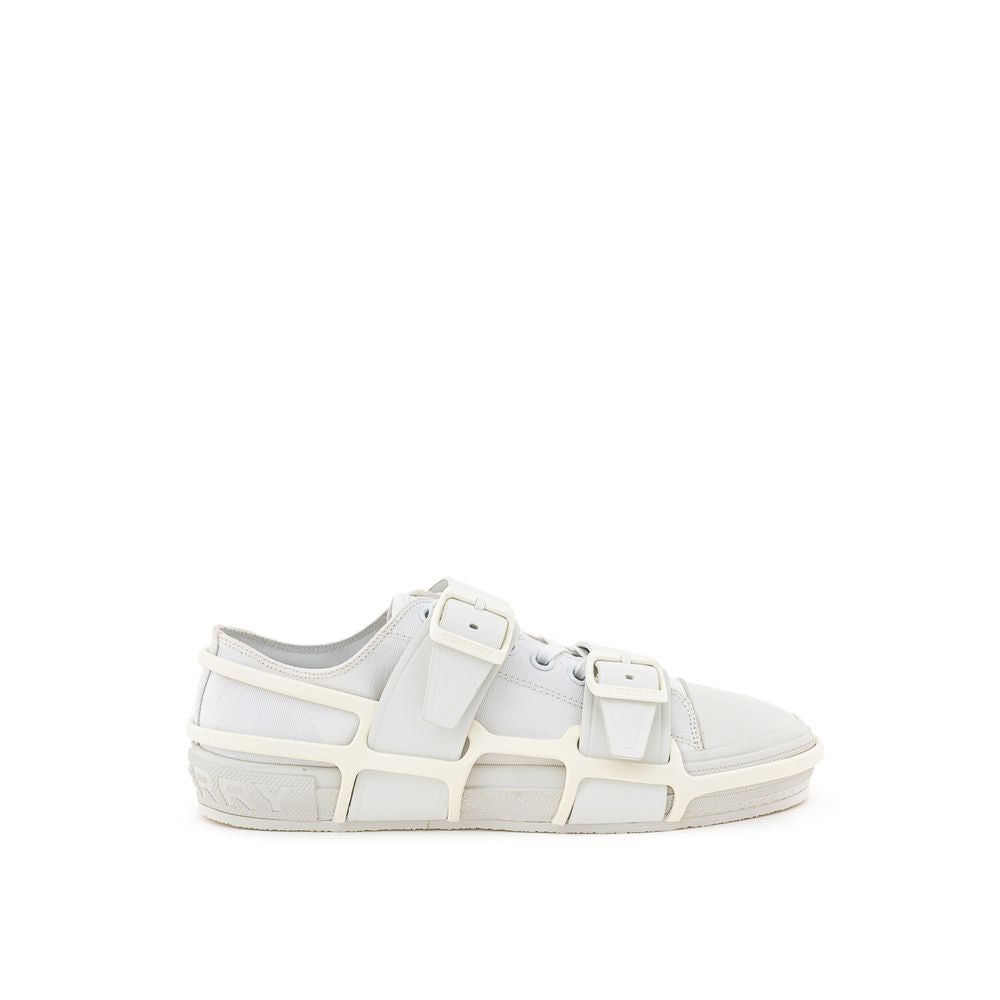 Burberry White Cotton Sneaker for Effortless Elegance