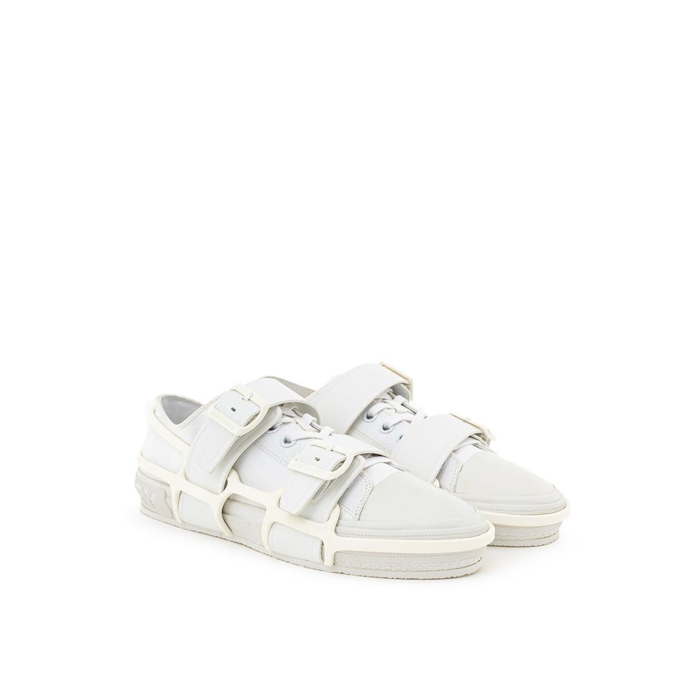 Burberry White Cotton Sneaker for Effortless Elegance