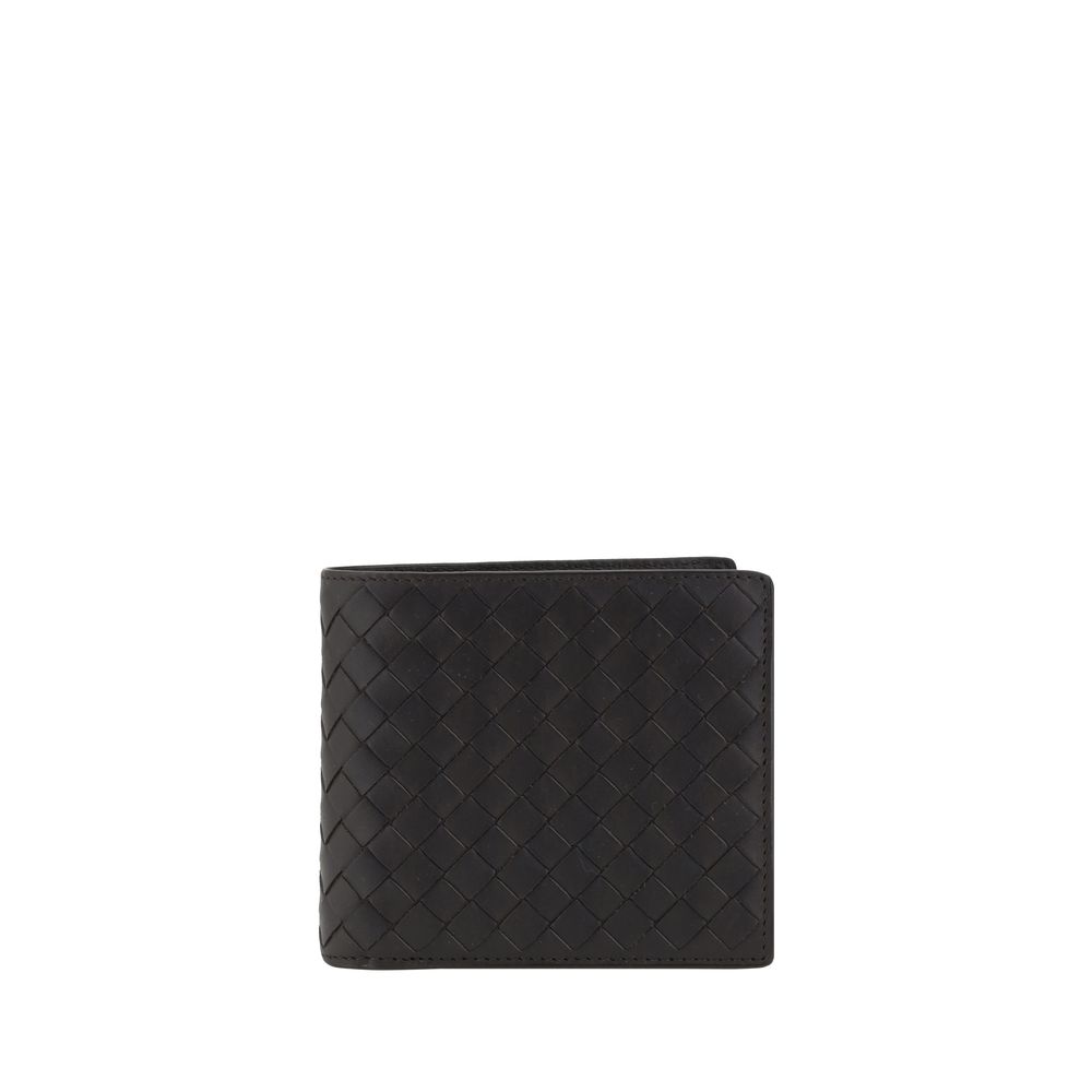 Bottega Veneta Black Premium Leather Intrecciato Wallet
