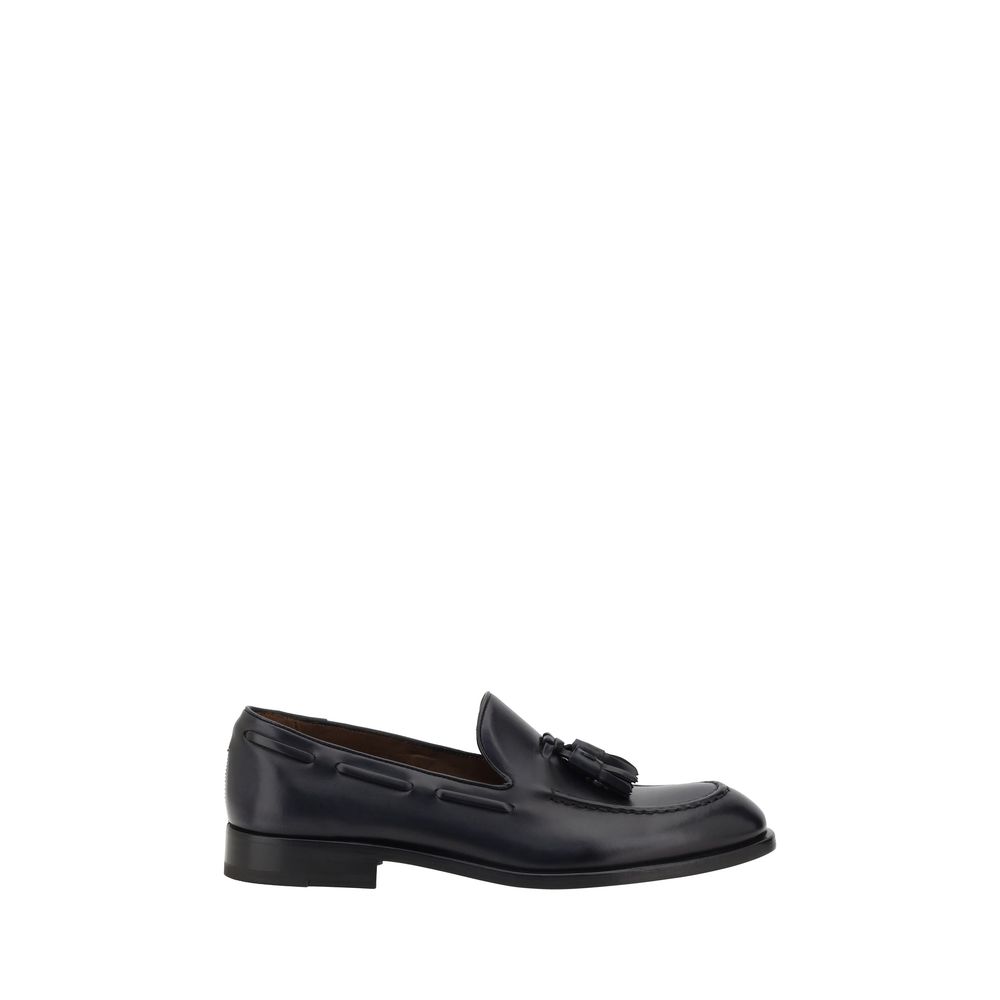 Fratelli Rossetti Black Premium Leather Manchester Loafers