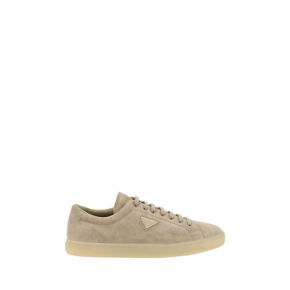 Prada Beige Suede Sneakers: Effortless Luxury and Timeless Style