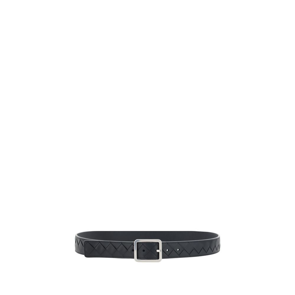 Bottega Veneta Black Smooth Leather Belt