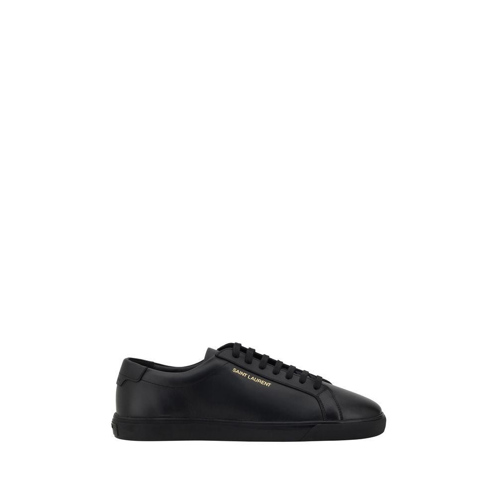 Saint Laurent White Leather Sneakers - Timeless Elegance Redefined