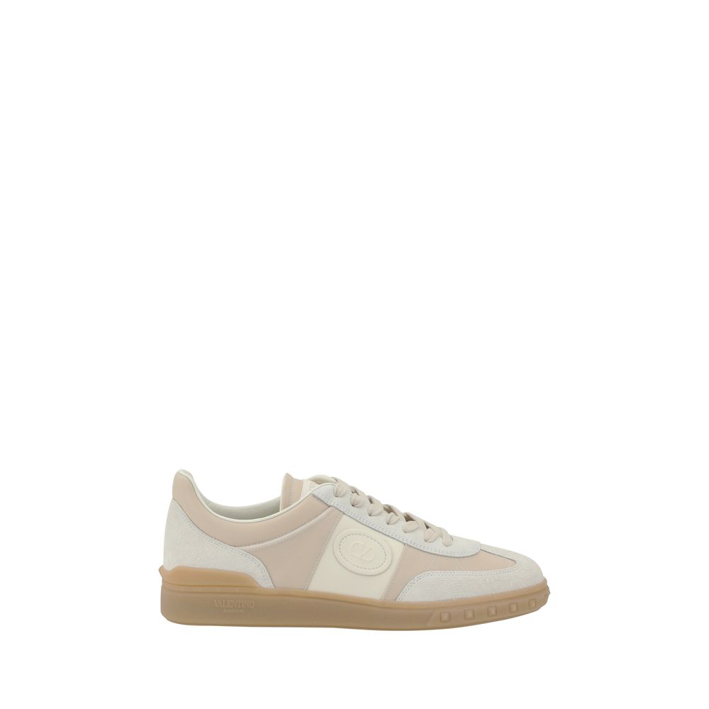 Valentino White Leather Upvillage Sneakers for Timeless Elegance