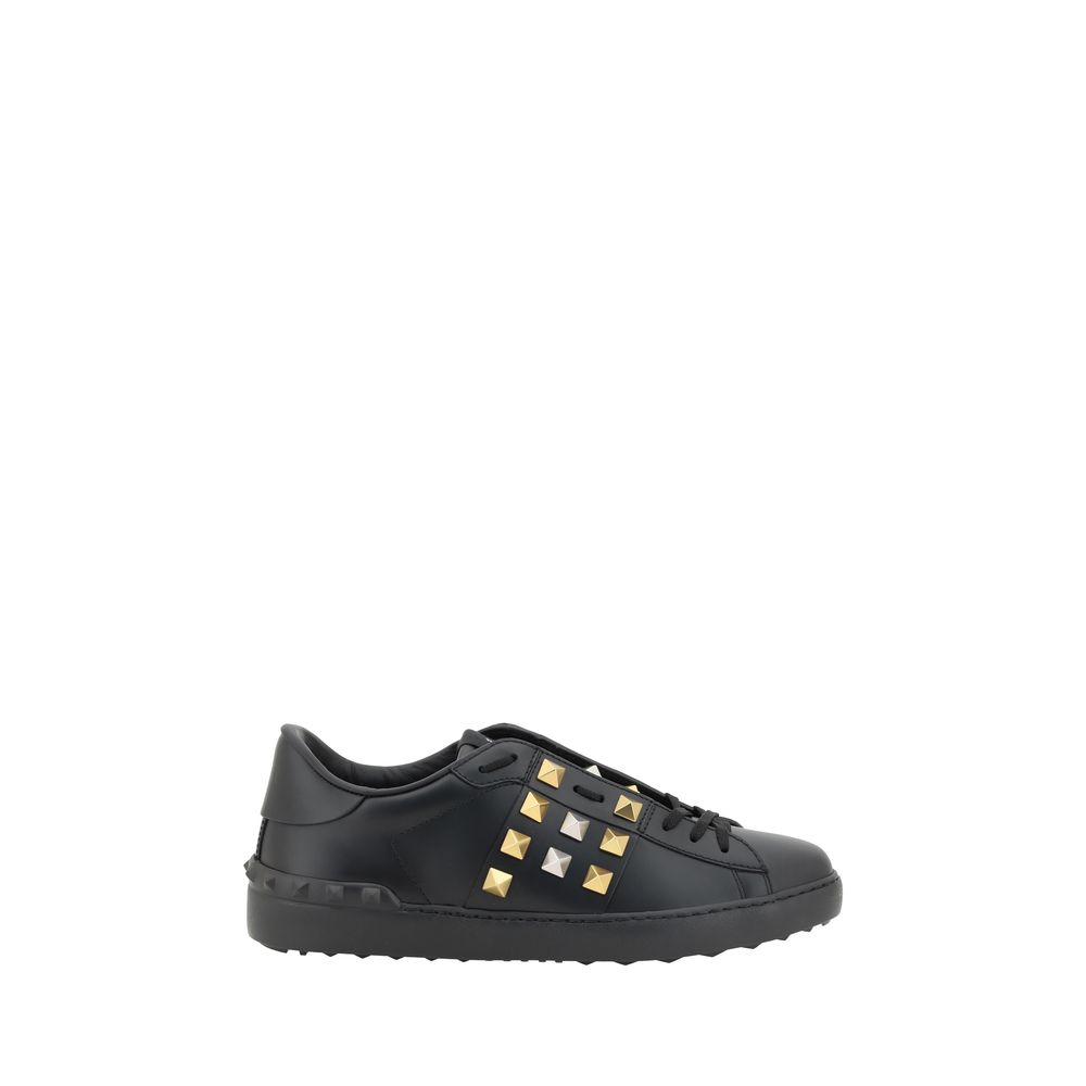 Valentino White Leather Rockstud Sneakers for Effortless Elegance