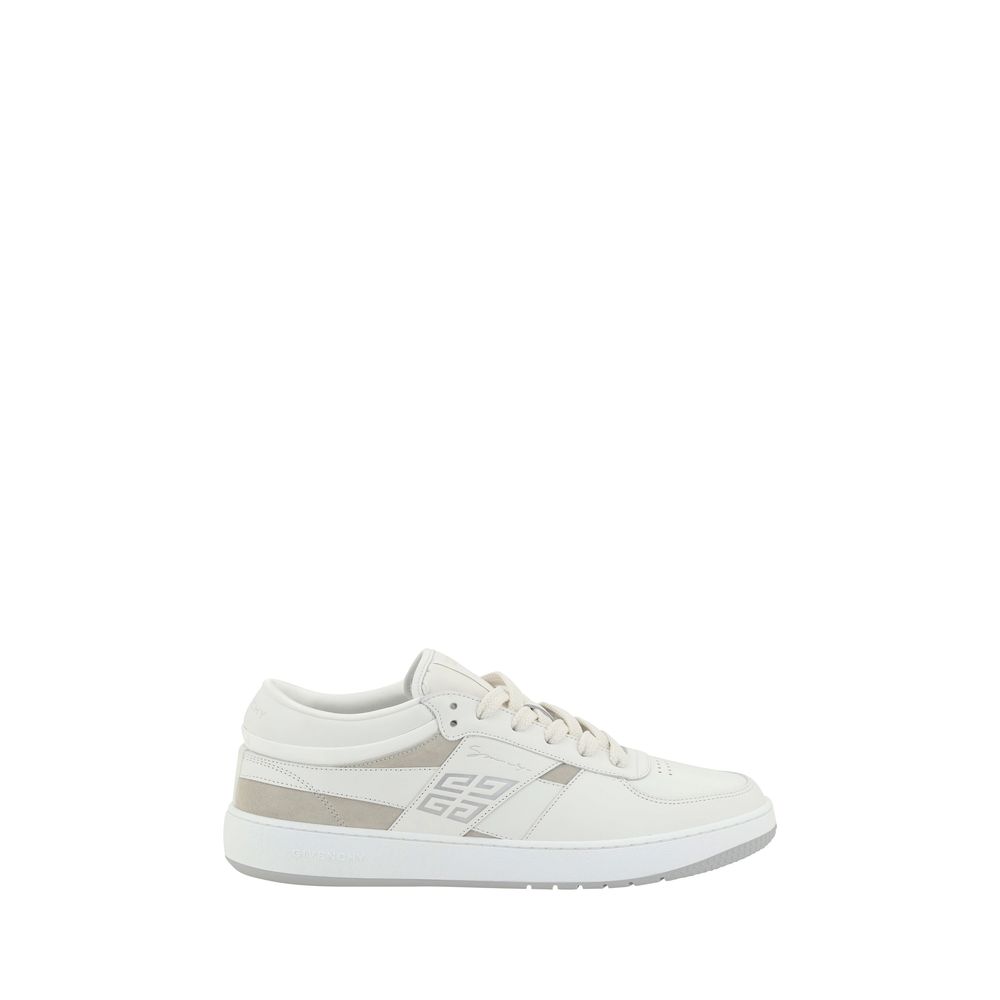 Givenchy Grey Premium Suede and Leather Sneakers