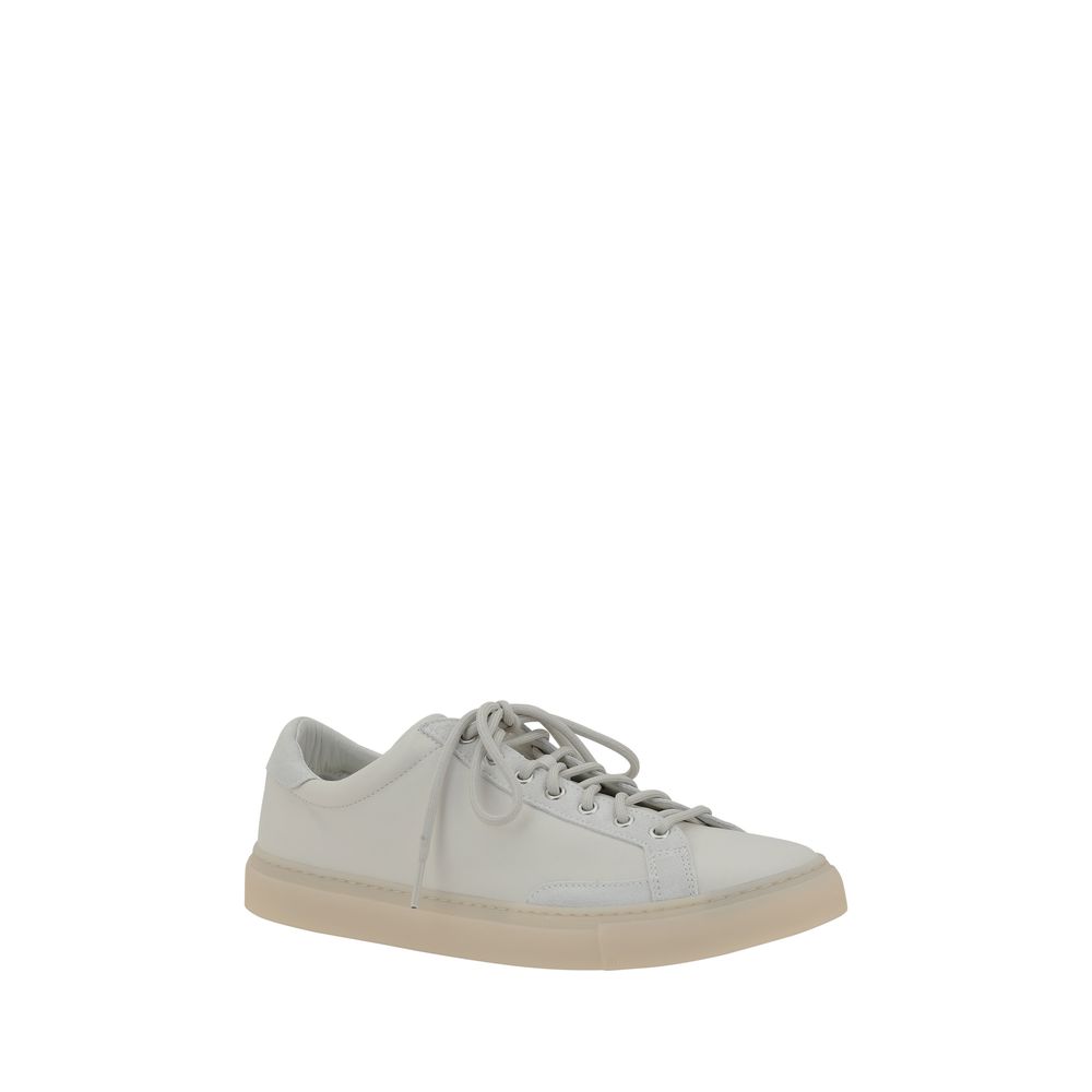 Diemme White Leather Veneto Sneakers: Luxurious Leather Elegance