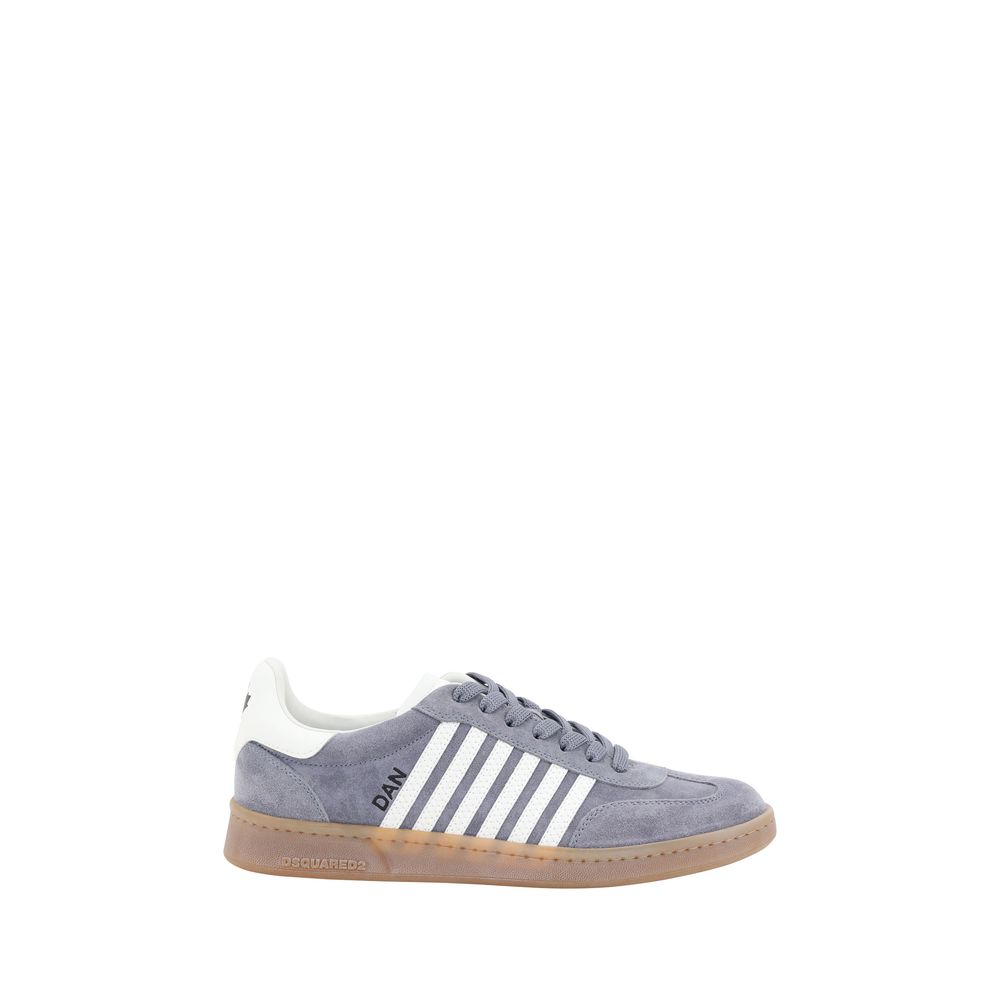 Dsquared² Red Suede Boxer Sneakers Luxury Urban Footwear