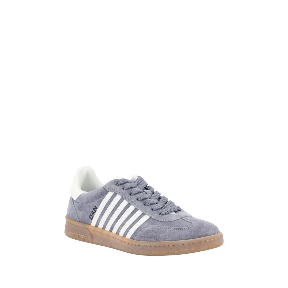 Dsquared² Red Suede Boxer Sneakers Luxury Urban Footwear