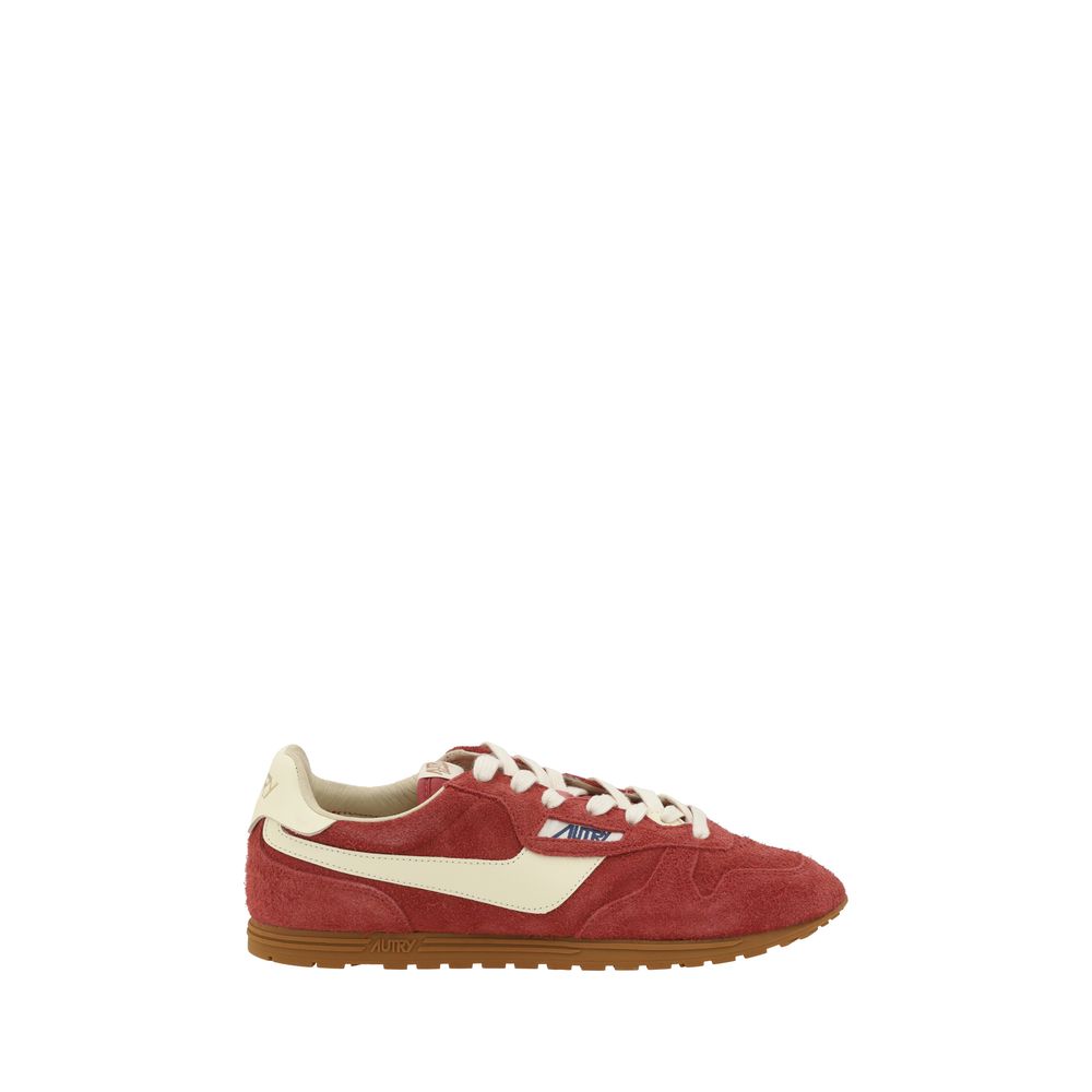 Autry White Premium Suede Windspin Low Sneakers