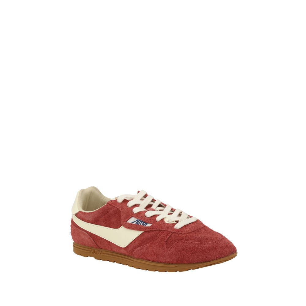 Autry White Premium Suede Windspin Low Sneakers