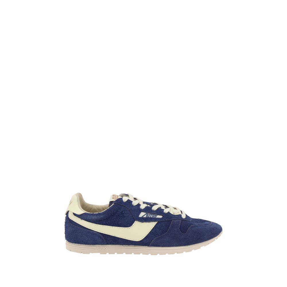 Autry White Premium Suede Windspin Low Sneakers