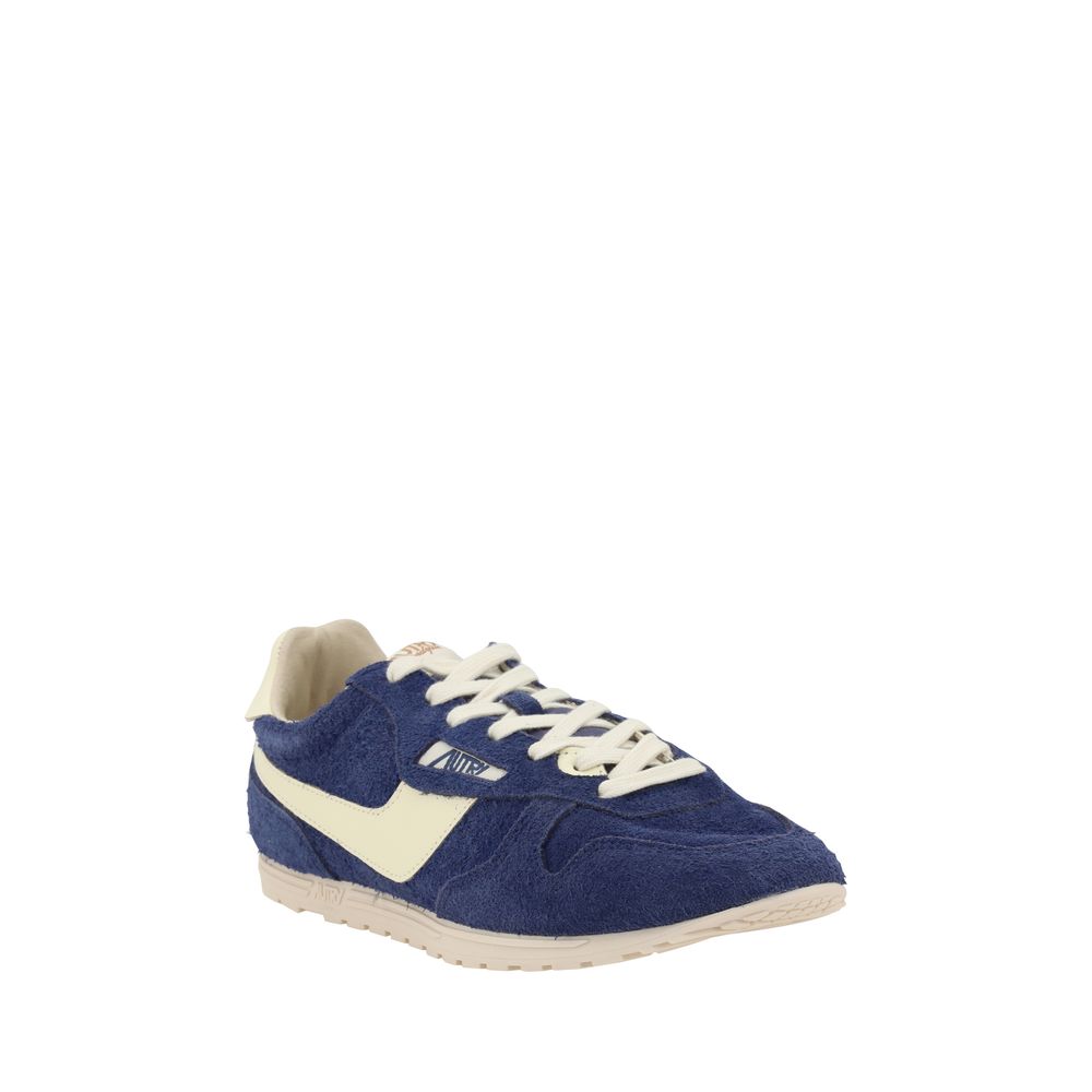 Autry White Premium Suede Windspin Low Sneakers