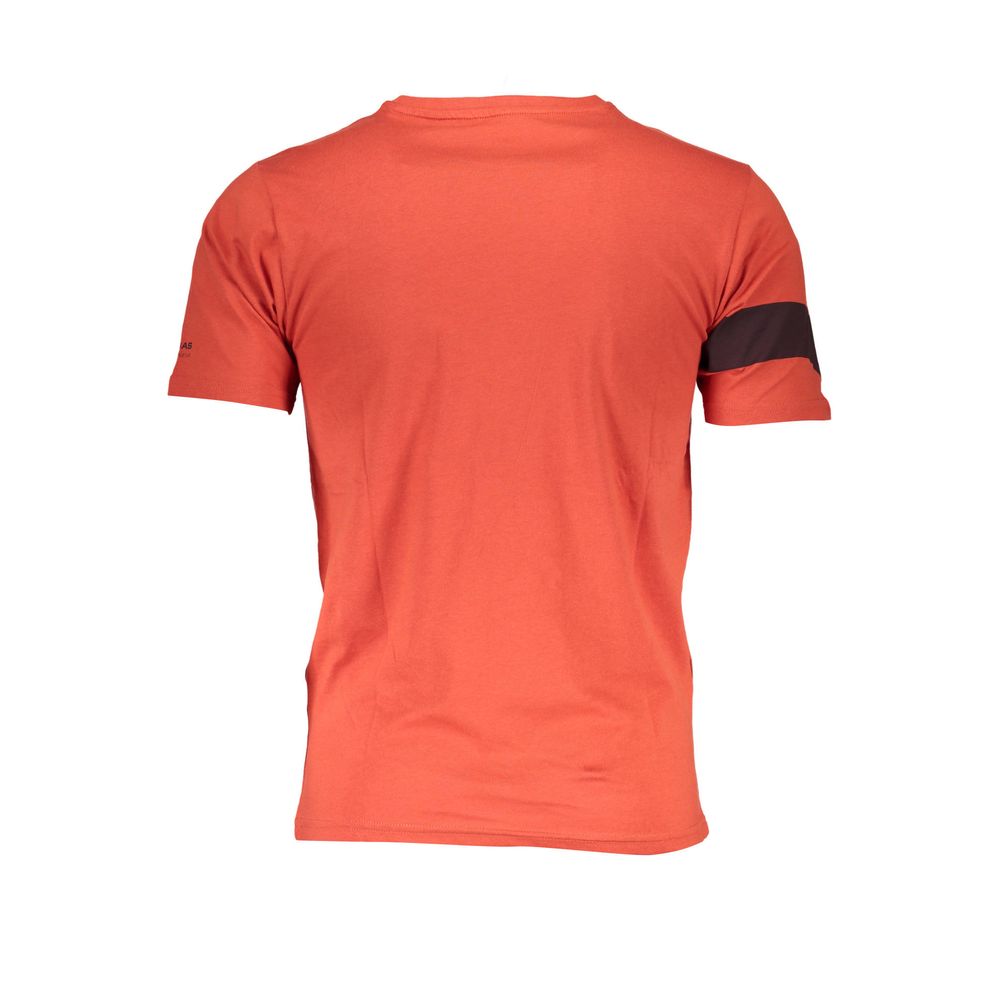 Gas Orange Cotton T-Shirt - Elevated Casual Essential