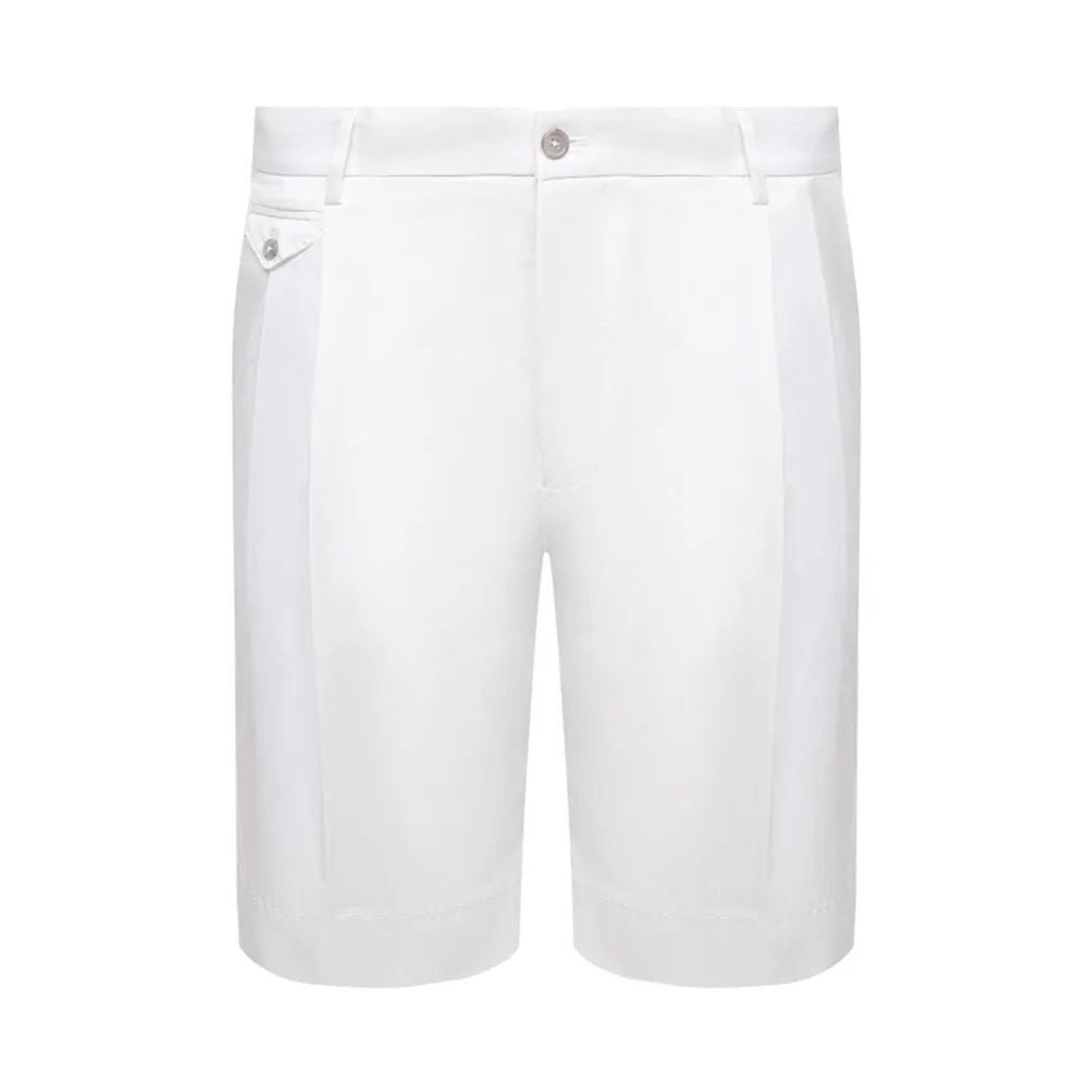 Dolce & Gabbana White Cotton Short for Effortless Elegance