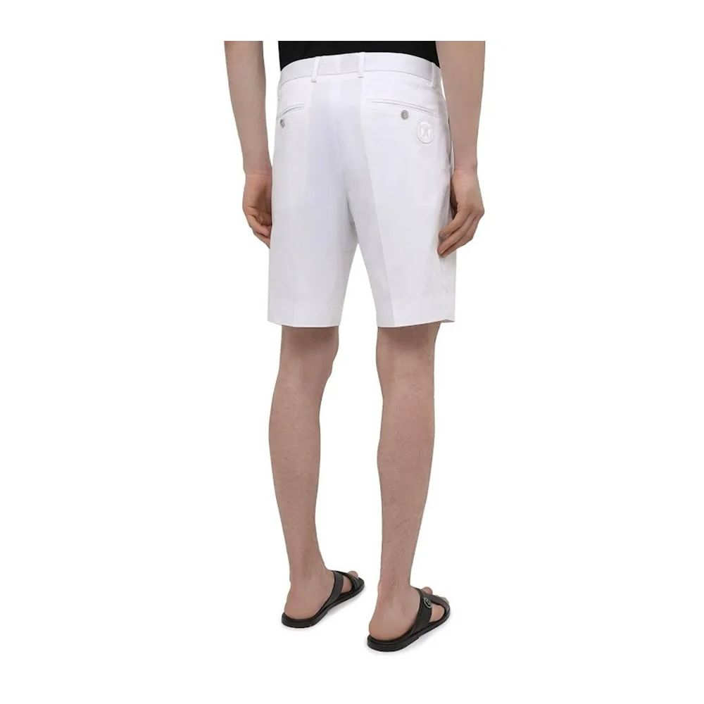 Dolce & Gabbana White Cotton Short for Effortless Elegance