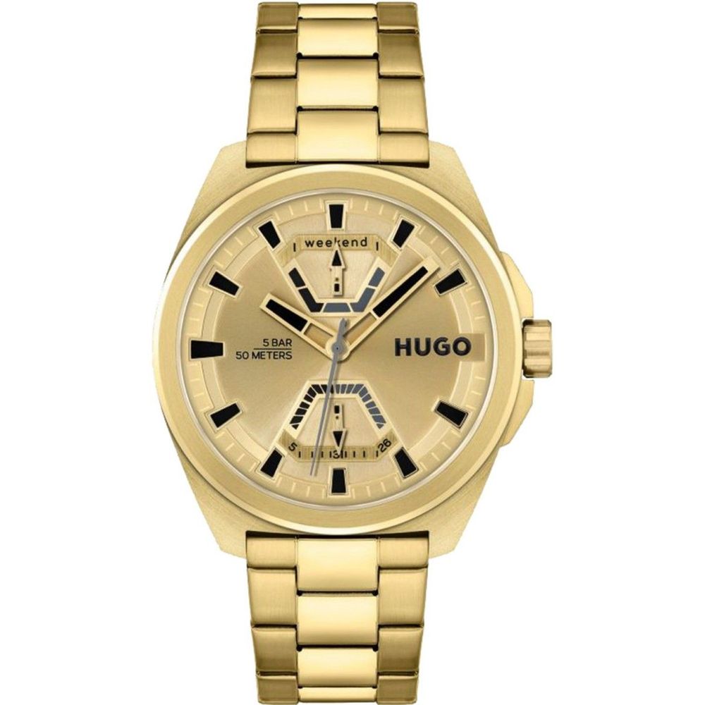 Hugo Boss Gold Stainless Steel Watch for Timeless Elegance
