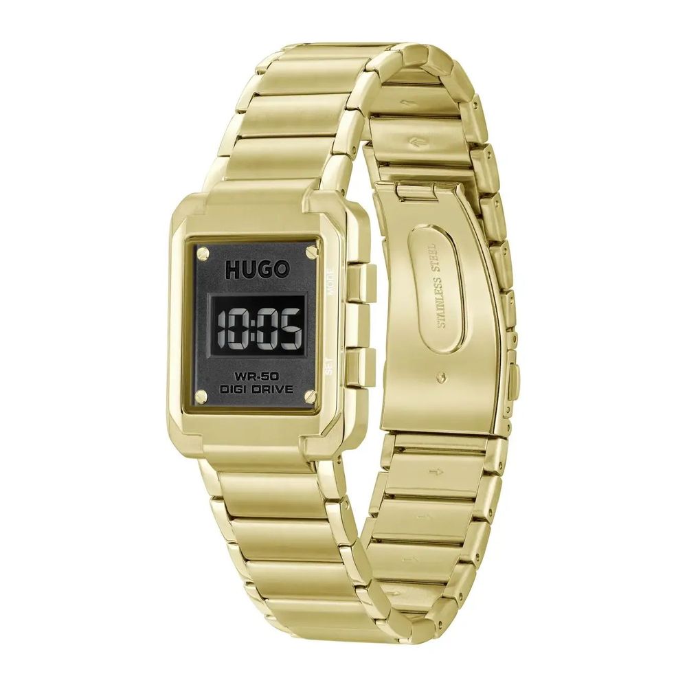 Hugo Boss Gold Stainless Steel Watch for Timeless Elegance