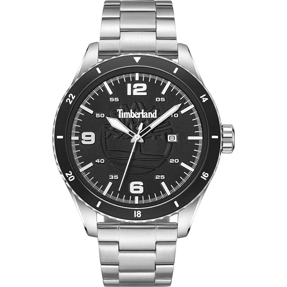 Timberland Gray Stainless Steel Quartz Watch for Elegant Style