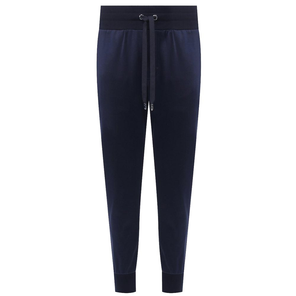 Dolce & Gabbana Blue Silk Jeans & Pant for Effortless Elegance