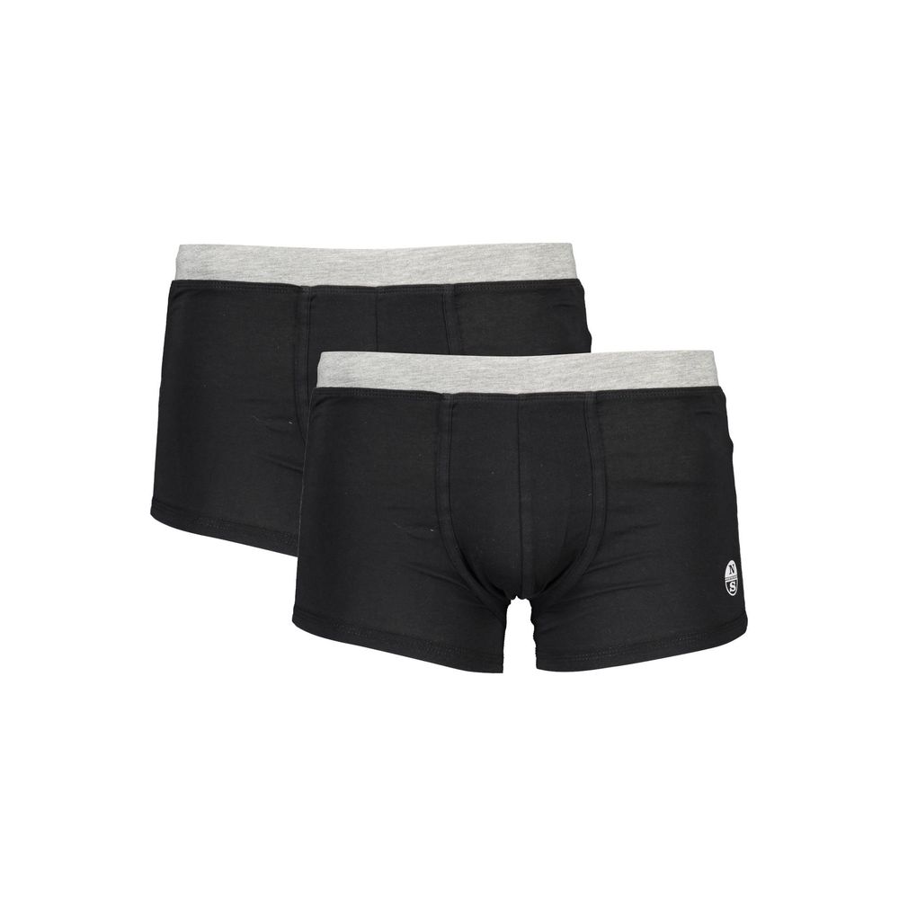 North Sails Black Cotton Underwear for Elevated Comfort